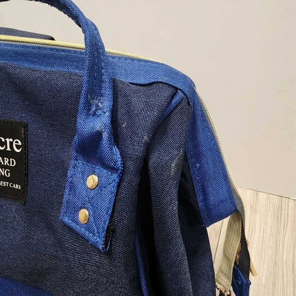 Baby Diaper Bag Maternity Backpack Travel Bag - Dark Blue